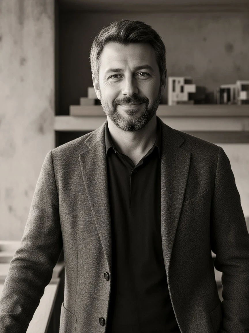 Mimar Selim Arslan portresi.